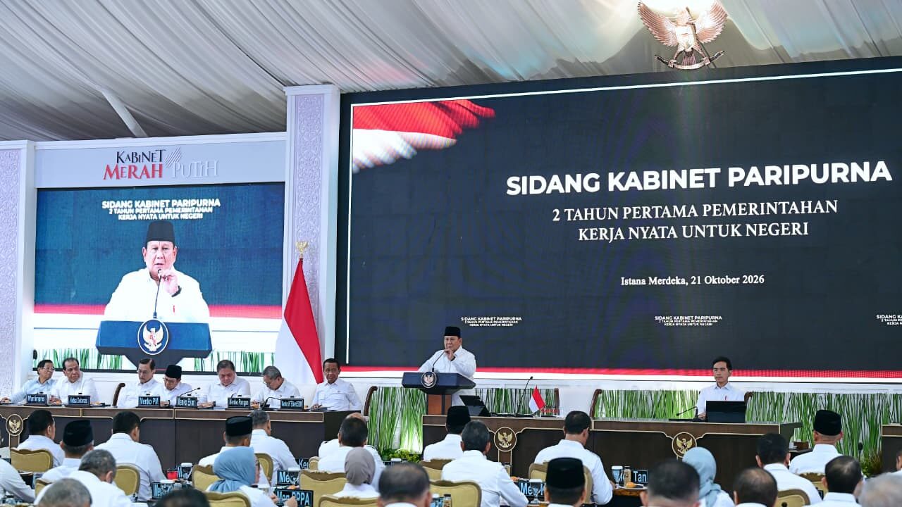 Prabowo Apresiasi Kekompakan Kabinet Merah Putih dalam Dua Tahun Pemerintahan