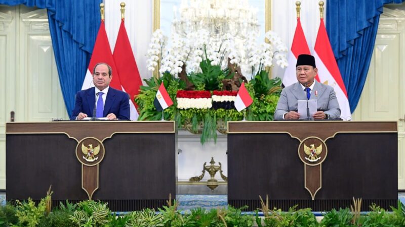 Prabowo dan El-Sisi Tegaskan Dukungan bagi Palestina, Serukan Deeskalasi Timur Tengah