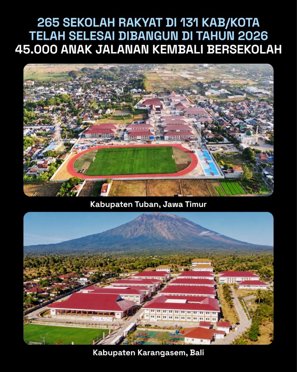 265 Sekolah Rakyat Berdiri, 45 Ribu Anak Kembali Bersekolah, Komitmen Prabowo Putus Rantai Kemiskinan Lewat Pendidikan
